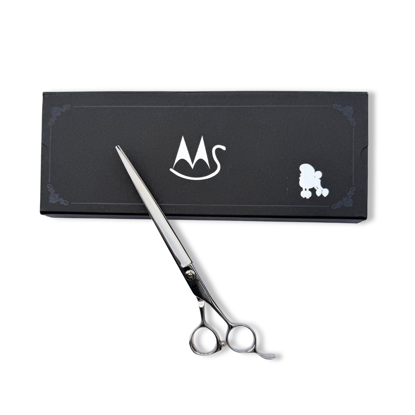HI - 75 serrated professional micro-teeth straight scissors 7.5"