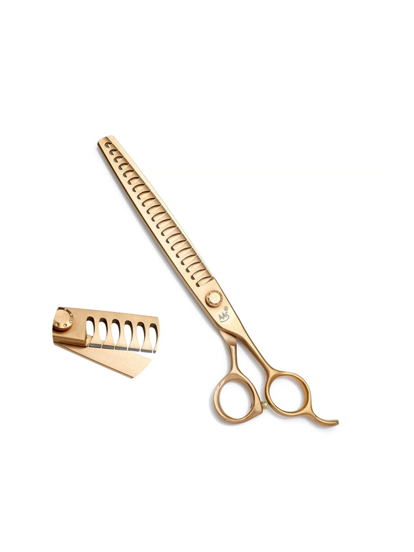 HI-8020 professional straight thinning scissor 8.0" 20 teeth GOLD
