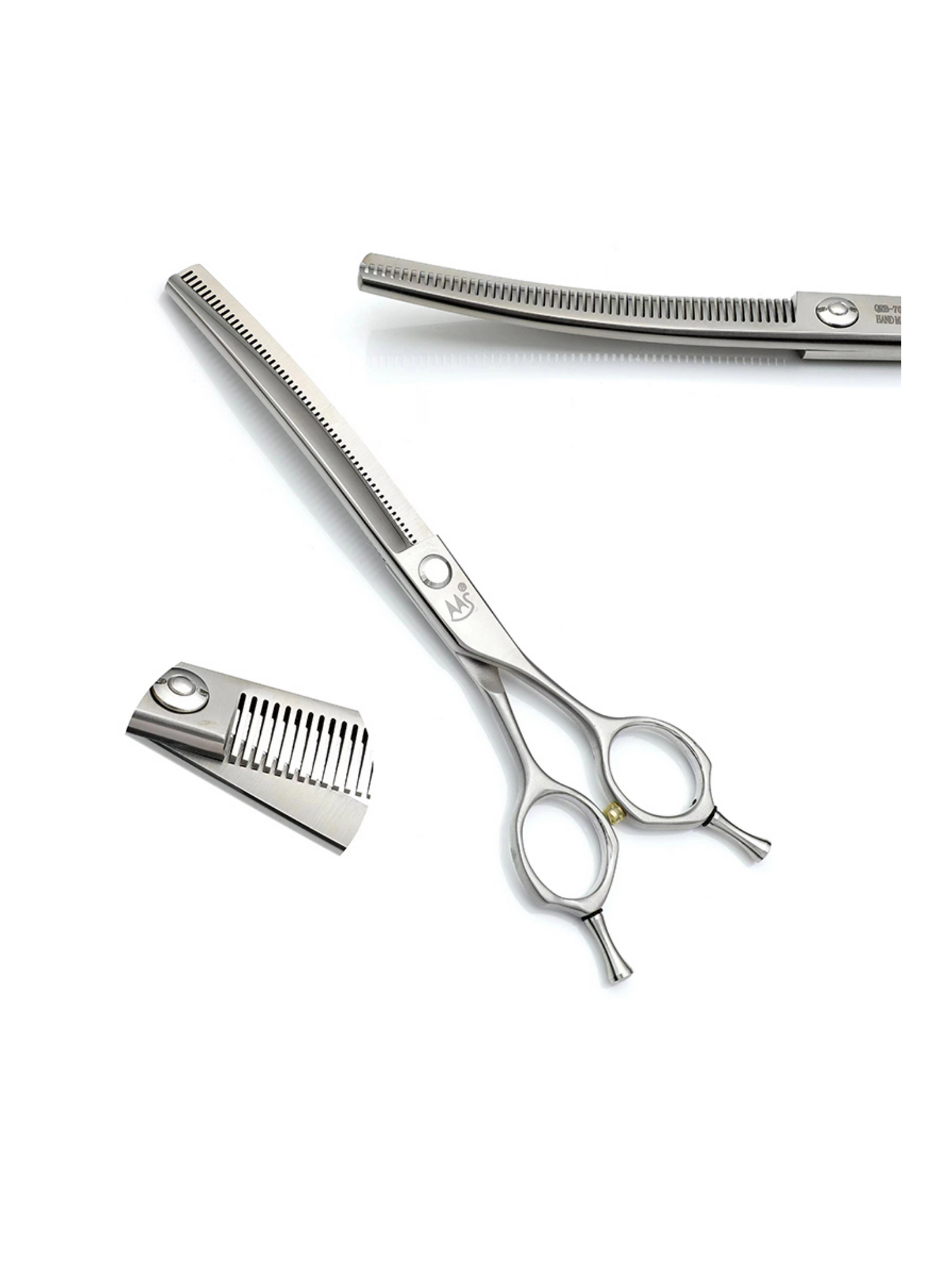 QRB-7040 professional curved shearing scissor 7.0" 40 teeth