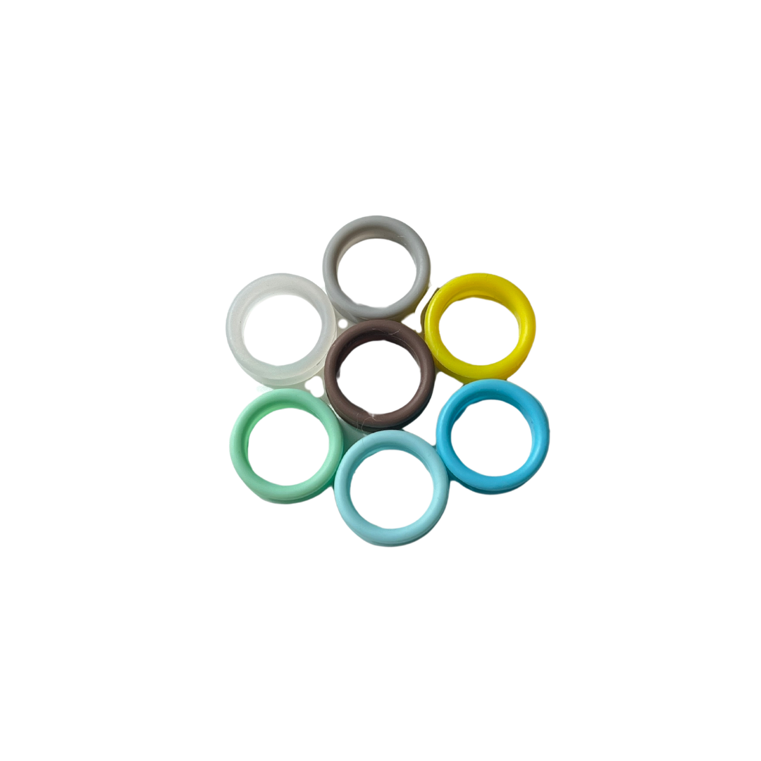 Silicone finger insert rings