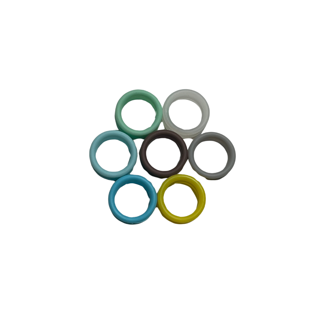 Silicone finger insert rings