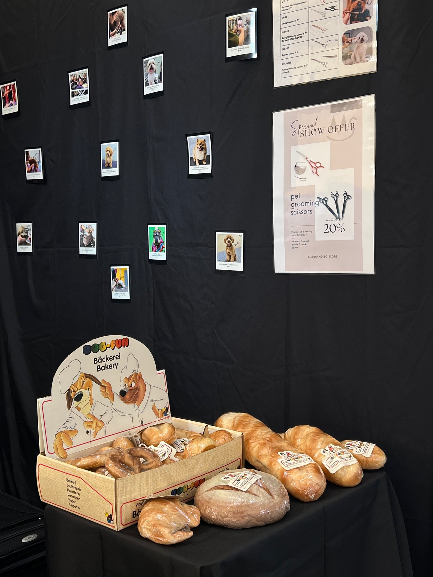 Realistic vinyl bread dog toys