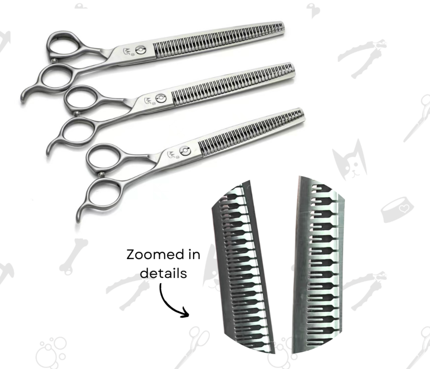 HBL-7025c Straight Magic Shears 7.0" with 25 teeth