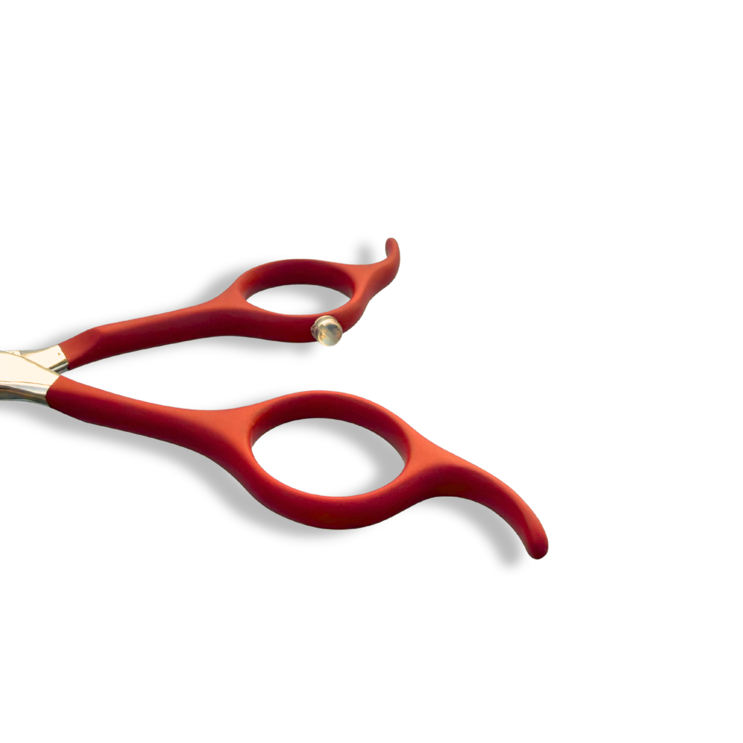 QUJF - 65 serrated professional micro-teeth curved scissors 6.5" (LH)