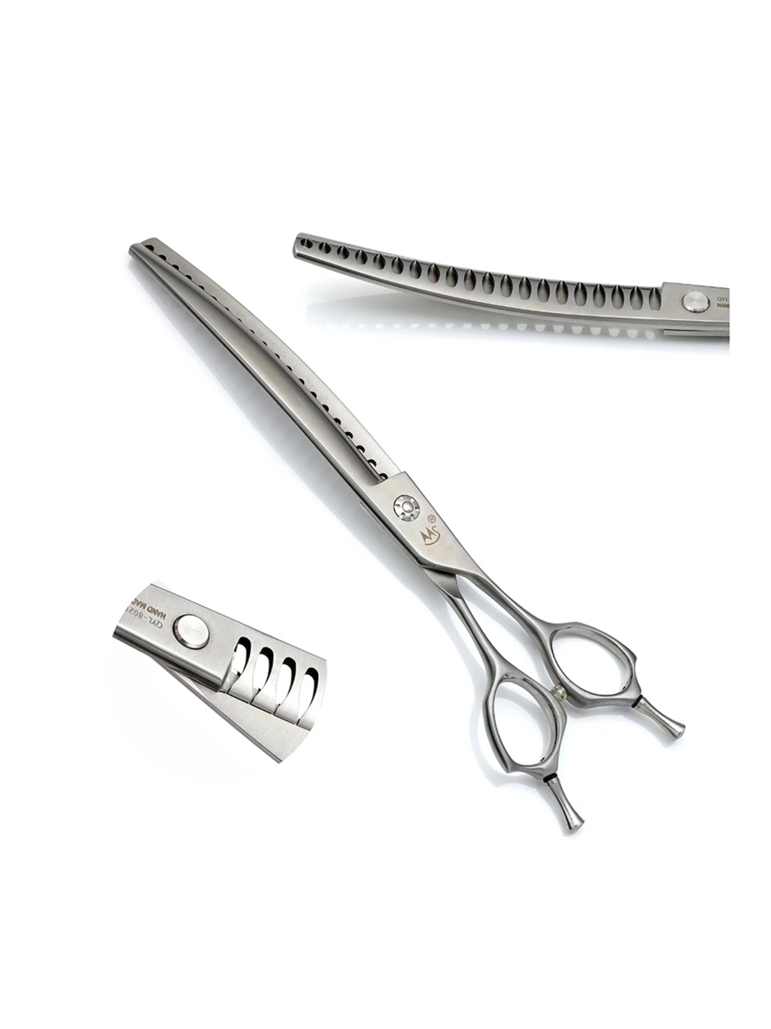 QYL-8028 professional curved thinning scissor 8.0